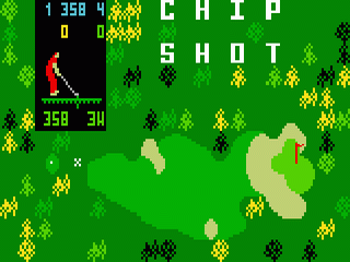 Chip Shot Super Pro Golf title screen for Intellivision
